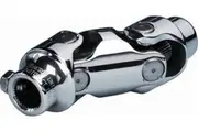 Borgeson Polished Stainless Steel Double Needle Bearing Universal Joint 3/4"DD x 3/4"DD - Spline x Spline BOR144949