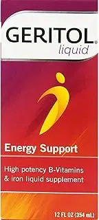 Liquid Energy Support, High Potency B-Vitamin & Iron Liquid Supplement, 12-Ounce (354 ml) (Pack of 3)