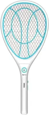 Night Cat Electric Mosquito Fly Swatter Bug Zapper Bat Racket, Pests Insects