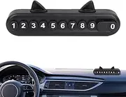 Temporary Parking Sign - Car Parking Number Stop, Auto Parking Card | Dashboard Vehicle Parking Card Display with Abs, Temporary Auto Stop Sign for Trucks, 5.91x1.89 Inches