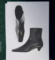 COS Women 5.5US Koss Square Toe Leather Ankle Boots Limited Edition Rare Model