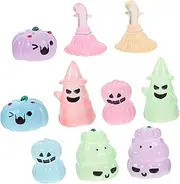 GARVALON 1 Set Glow Dark Halloween Miniature Ornaments Random Color Resin Decorations for DIY Dollhouse Mini Landscaping Garden Decor for Festive Parties and Carnivals Random Color
