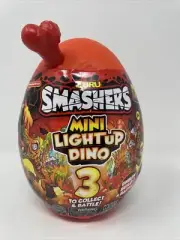 ZURU Smashers Mini Light Up BONE Dino SMASH SLIME BUILD Dinosaur 3 Surprises