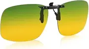 [UpaClaire] Night Driving Glasses Clip-On, Polarized Glare Reduce, High Definition Vision