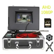 7" LCD IPS IP68 Waterproof Drain Pipe Sewer Inspection Camera System DVR 16GB