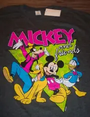 WALT DISNEY MICKEY MOUSE GOOFY DONALD DUCK PLUTO T-Shirt MEDIUM NEW w/ TAG