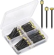 90PCS Picture Hanging Nails, 3 Sizes Wall Decorative Nails for Hanging Pictures Frame Kit Hanging Hardware Tool Hangers for Claw Drywall Nails (Small Medium Large Nails)