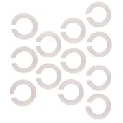 12Pcs Lamp Shade,E27 to E14 Hole Converter,Lampshade Ring Reducer for Fitting Screw Lamp Shades to Cap Lampholders white