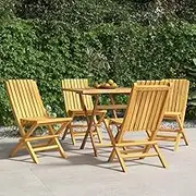 Garden Chair Folding Garden Chairs 4 pcs 47x47x89 cm Solid Wood Teak Patio Seating