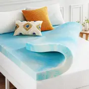4 Inch Swirl Gel AeroBreeze Cooling Air Flow Memory Foam Mattress Topper Twin