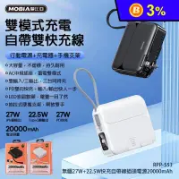 在飛比找生活市集優惠-【REMAX】無疆自帶線行動電源 20000mAh RPP-