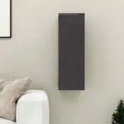 NNEVL TV Cabinet High Gloss Grey 30.5x30x90 cm Chipboard