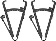Vaguelly 2Pcs Caliper Measure Device Accurate Skinfold Measurement Tool for Men Women and Portable Fat Measuring Caliper for Personal Health Monitoring