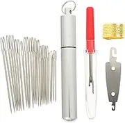 HOODANCOS DIY Hand Craft Tools Embroidery Supplies Portable Embroidery Needles Set Big Eye Sewing Needles Easy to Thread Yarn