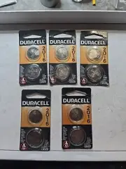 5 Double Packs Duracell 2016 Batteries