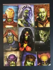 Skrulls Invade Marvel Comic Book Poster 9x12 Greg Horn