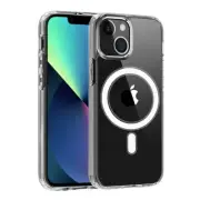 For iPhone 13 Bumper Case TPU Protective Cover Magnetic Wireless Charging Clear