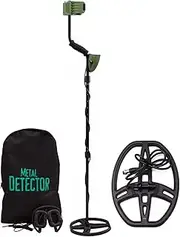 Metal Detectors, Underground Gold and Silver Metal Detector MD-6350 Locator Jewelry Custom Relics Coin Pinpointer Waterproof Searching for Beach/Gold Hunting(MD6350 Green)