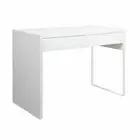 Office Computer Desk Table with 2 Drawer Cabinet - White