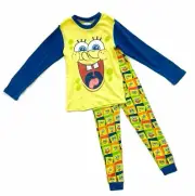 New SpongeBob SquarePants Faces Pajamas Boy Long sleeve