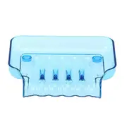 Bathroom Waterfall Soap Dish Clear Color Sponge Holder Storage Tray with Two Sucker
