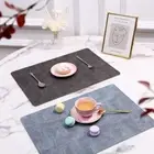 PU Leather Dining Table Place Mats Rectangle Coaster Creative Placemats Hotel