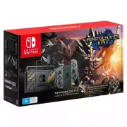 Nintendo Switch Game Console + Monster Hunter Rise Deluxe Edition Game - NEW