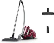 Rowenta RO2933EA Swift Power Cyclonic Vacuum Cleaner, Bagless, Cyclone Technology, Compact Design, Lightweight, High Performance Filter, Parquet Brush, Black/Dark Red, 750 W, 1.2 litres, 77 Decibels