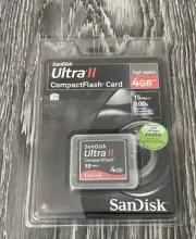 Sandisk 4GB 15MBs Ultra II CF CompactFlash Memory Card - New / Sealed