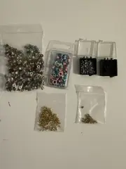 Large Lot Of Grommets Eyelets for Shoes, Clothes, Leather, Belts With Tools