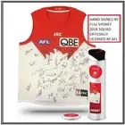 SYDNEY SWANS SIGNED 2018 JUMPER IN COLLECTORS TIN - JOSH KENNEDY, FRANKLIN JACK