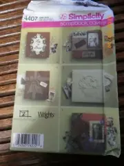 SIMPLICITY CRAFTS PATTERN - 4407 - SCRAPBOOK COVERS Uncut