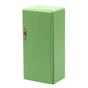 Doll House Mini Fridge with Freezer Refrigerator Model Retro