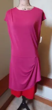 NWT Narciso Rodriguez for Design Nation Women's Dress M Medium, Fuchsia & Red