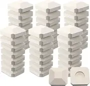 Baquler 50 Pcs Barbecue Ceramic Briquettes Gas Grill Ceramic Bricks Replacement Parts Reusable BBQ Bricks Evenly Heated Gas Grill Briquettes for Baker Chef, 2 x 2 Inches