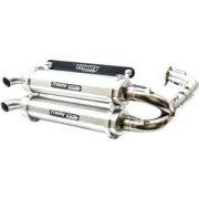 Trinity Racing Stage 5 Dual Exhaust System-Brushed for 2020-2022 Polaris RZR