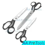 Tailor Scissors Set Of 3 - 6,8,10 Heavy Duty Fabric Cutter Upholstery