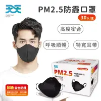 在飛比找博客來優惠-【天天】PM2.5防霾口罩 B級防護 30入/盒 (紅色警戒