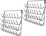 BUGUUYO Elegant Iron Wall Rack Cup Drying Rack Bottle Holder Decor Stand Space-Saving Display