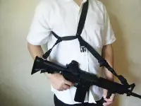 在飛比找Yahoo!奇摩拍賣優惠-[01] 三點式槍背帶(BB槍BB彈瓦斯槍玩具槍空氣槍模型槍