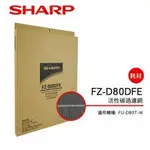 SHARP夏普FU-D80T-W專用活性碳濾網 FZ-D80DFE (全新公司貨)