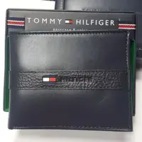 在飛比找蝦皮購物優惠-Tommy Hilfiger 男士真皮短夾 皮夾 passc