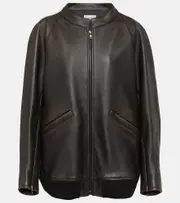 [The Row] The Row Kengia leather jacket AU 16 brown