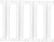 BESTOYARD 4Pcs Clear Plastic Vertical Blind Cover Corners Valance Blinds Parts for Louvers Easy Installation Blends with Any Style