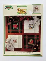 Vintage Color Charts Holiday Linens Cross Stitch Leaflet #10818 by Jackie Wynia