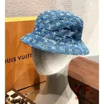 LV 路易威登 老花 ESSENTIAL BUCKET 帽子 藍色 漁夫帽 雙面 M76586 均碼