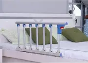 Bed Side Handrail Portable Folding Single Bed Railing Adults Assist Handle Handicap Bed Rail Safety Side Guard Bar Bumper Medical Assistance Devices Safety Assisting Rail (C 97X40C