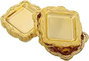 Zerodeko 10Pcs Mini Serving Trays Square Dessert Plates for Appetizers Fruits and Snacks for Weddings Parties and Celebrations Elegant Design