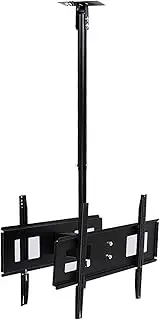 Display Bracket Ceiling TV Mount Bracket for Dual Sided TV Stand Adjustable Tilt Swivel TV Ceiling Mount for 32 65inch LED Screen Display Holds Two Screens.(3m)