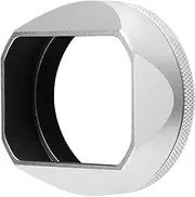 Square Lens Hood for X100VI, Aluminum Alloy Camera Lens Hood with Light Absorption Cloth, Matte Finish, EF 75-300mm EF-S 55-250mm Replaces ET-60, Blocks Excess Sunlight